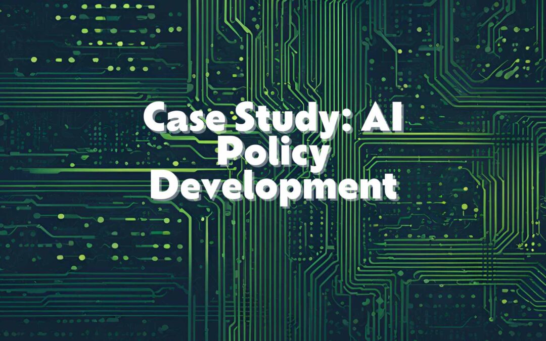 Developing an AI Policy for a Public Health Department